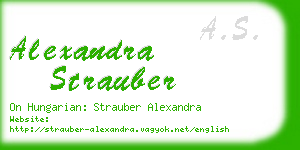 alexandra strauber business card